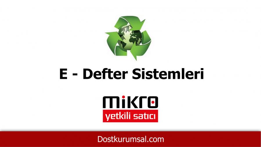 E-Defter Sistemleri Antalya