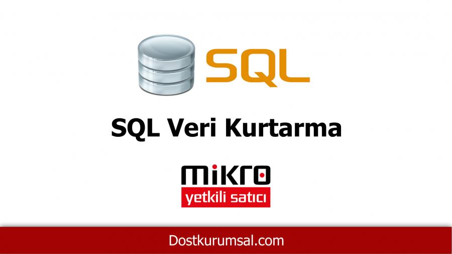 SQL Veri Kurtarma
